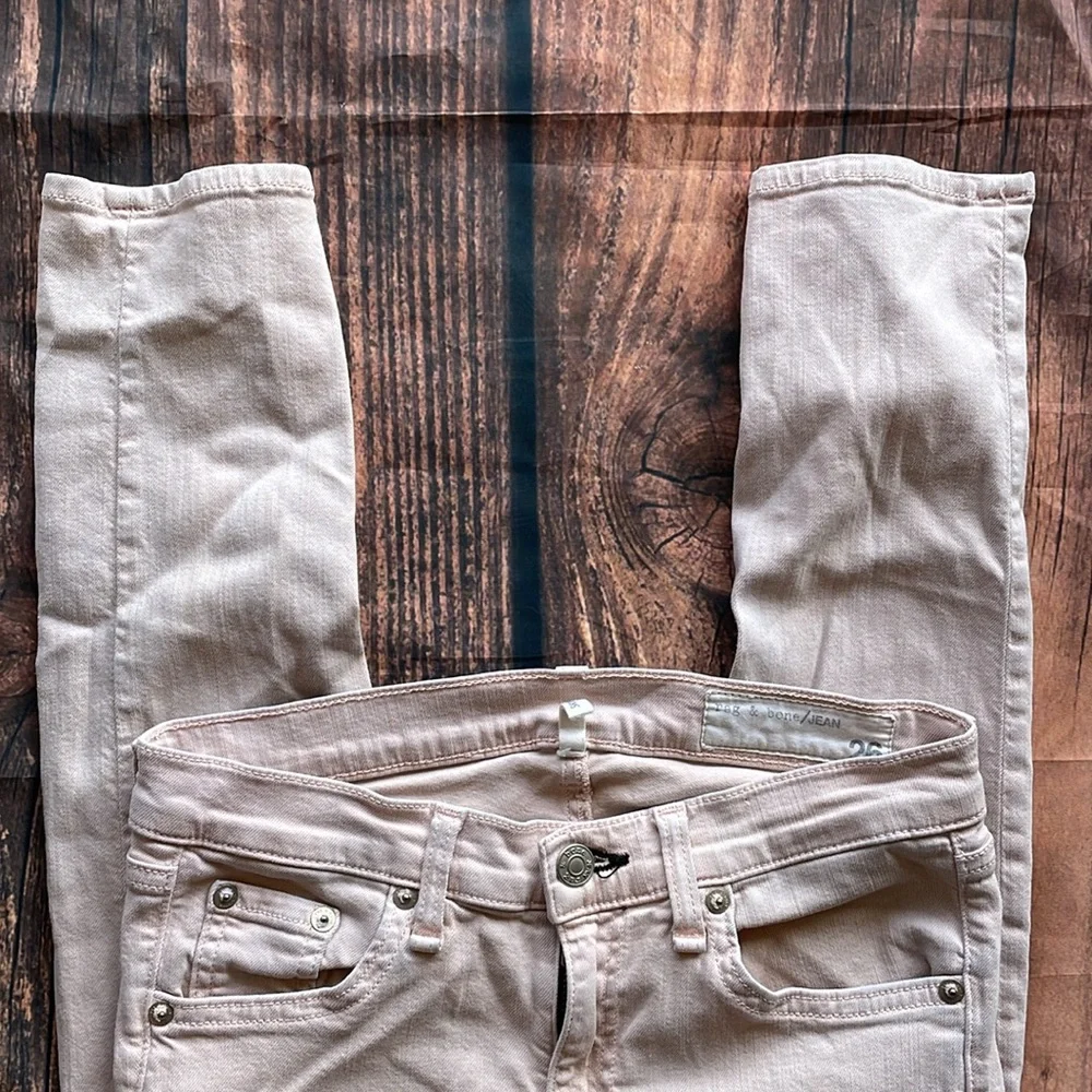 Rag & Bone pink skinny jeans